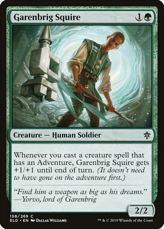 Garenbrig Squire [Throne of Eldraine] [Foil]