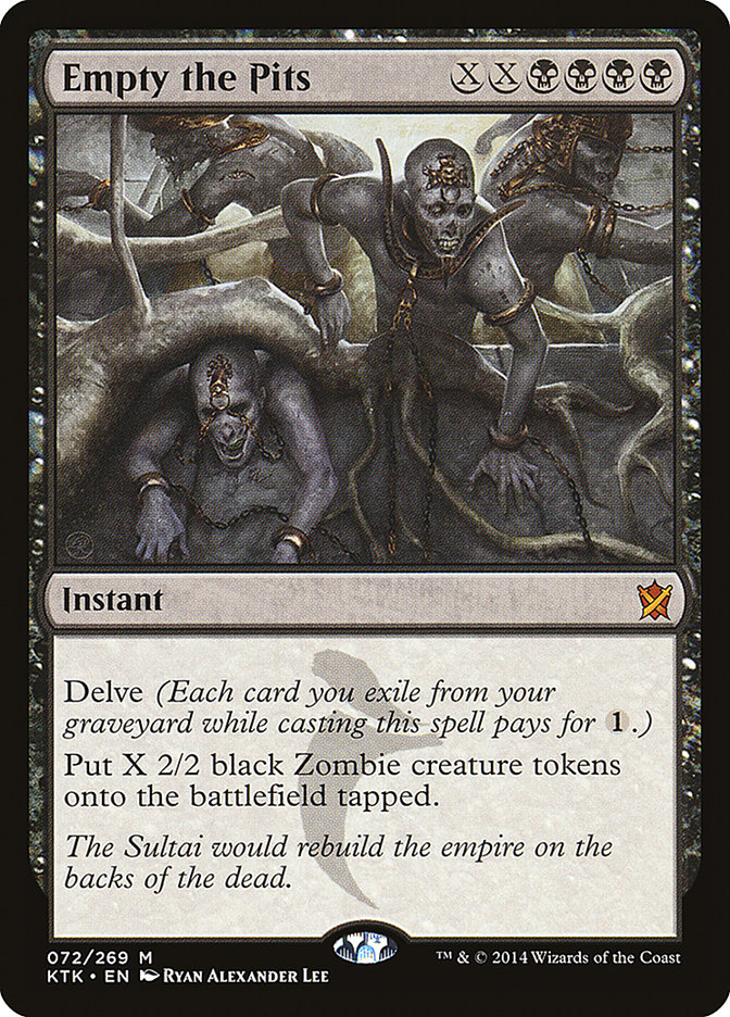 Empty the Pits [Khans of Tarkir] [Foil]