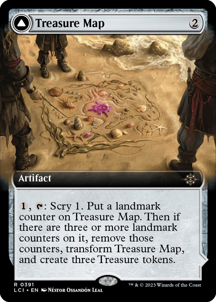 Treasure Map // Treasure Cove (Extended Art) [The Lost Caverns of Ixalan] [Foil]