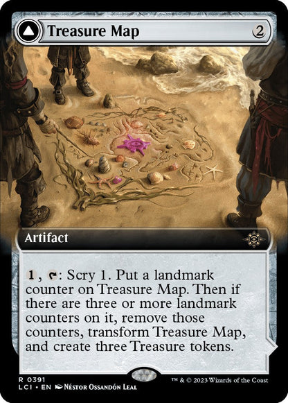 Treasure Map // Treasure Cove (Extended Art) [The Lost Caverns of Ixalan] [Foil]