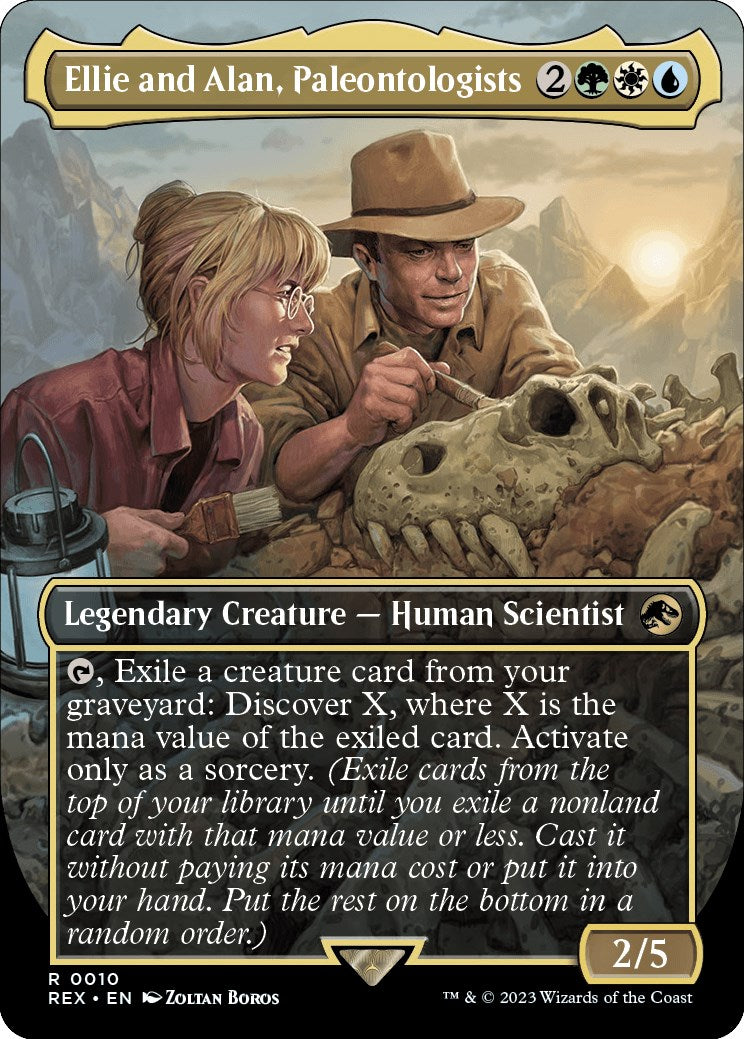 Ellie and Alan, Paleontologists (Borderless) [Jurassic World Collection] [Foil]
