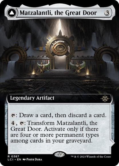 Matzalantli, the Great Door // The Core (Extended Art) [The Lost Caverns of Ixalan] [Foil]