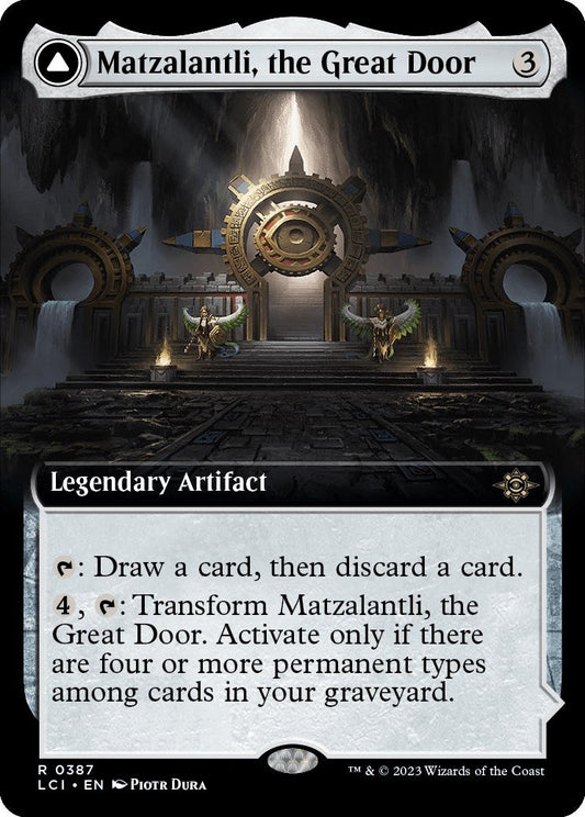 Matzalantli, the Great Door // The Core (Extended Art) [The Lost Caverns of Ixalan] [Foil]
