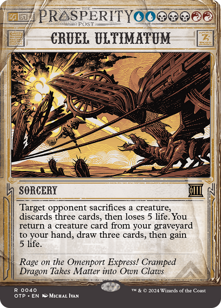 Cruel Ultimatum [Outlaws of Thunder Junction: Breaking News] [Foil]