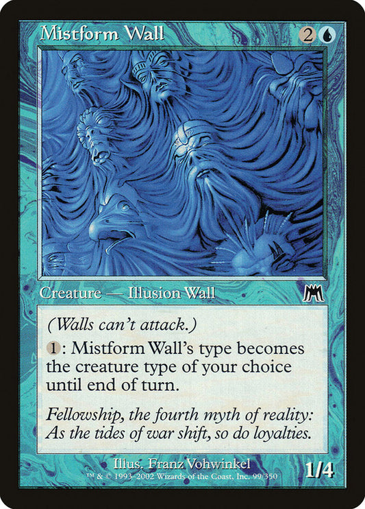 Mistform Wall [Onslaught] [Foil]