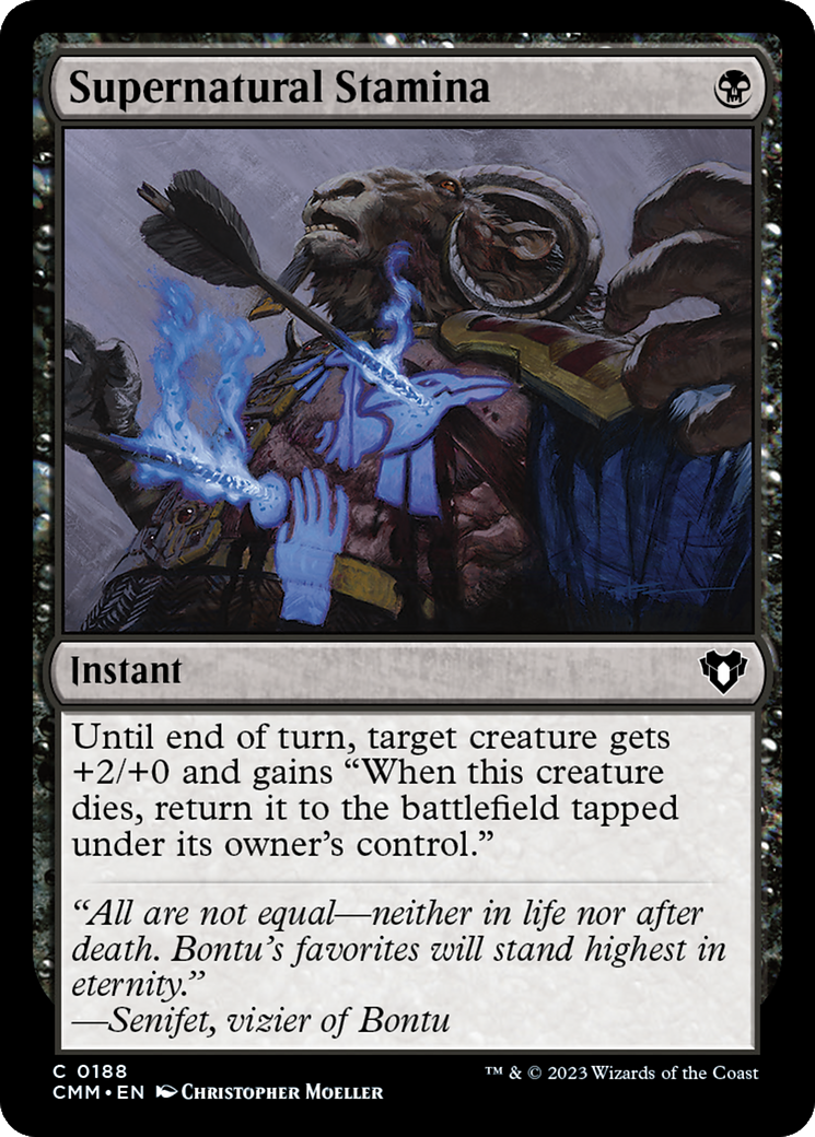 Supernatural Stamina [Commander Masters] [Foil]