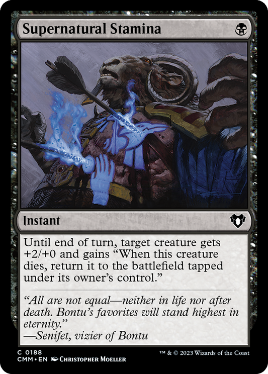 Supernatural Stamina [Commander Masters] [Foil]