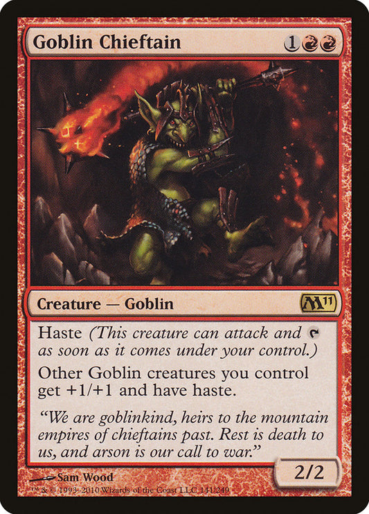 Goblin Chieftain [Core Set 2011] [Foil]