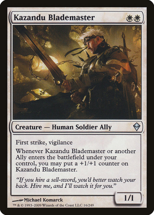 Kazandu Blademaster [Zendikar] [Foil]