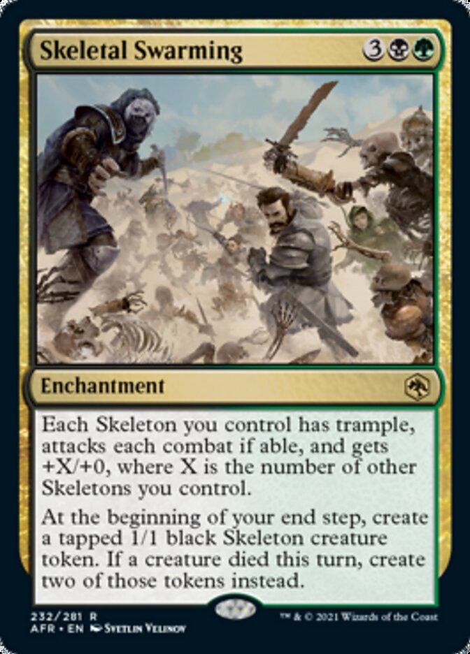 Skeletal Swarming [Dungeons & Dragons: Adventures in the Forgotten Realms] [Foil]