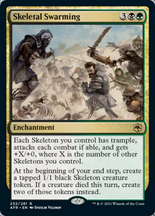 Skeletal Swarming [Dungeons & Dragons: Adventures in the Forgotten Realms] [Foil]