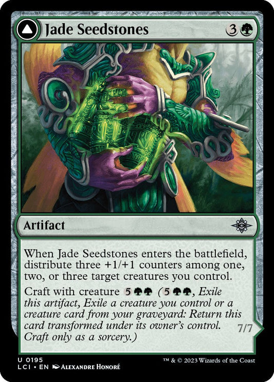 Jade Seedstones // Jadeheart Attendant [The Lost Caverns of Ixalan]