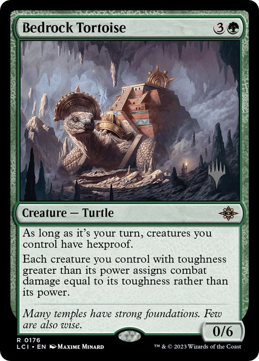 Bedrock Tortoise (Promo Pack) [The Lost Caverns of Ixalan Promos] [Foil]