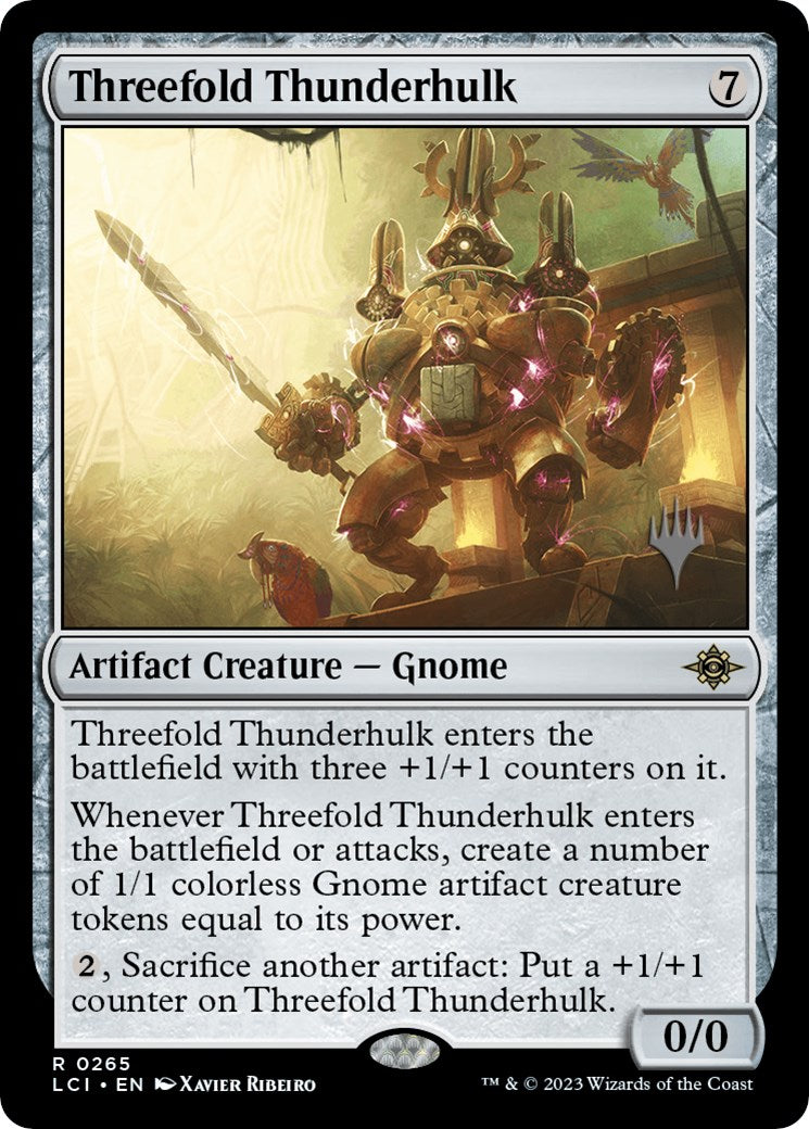 Threefold Thunderhulk (Promo Pack) [The Lost Caverns of Ixalan Promos] [Foil]