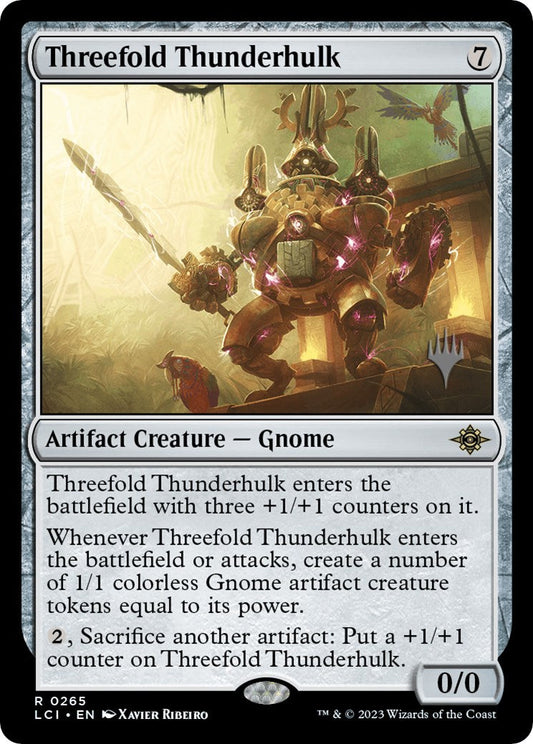Threefold Thunderhulk (Promo Pack) [The Lost Caverns of Ixalan Promos] [Foil]