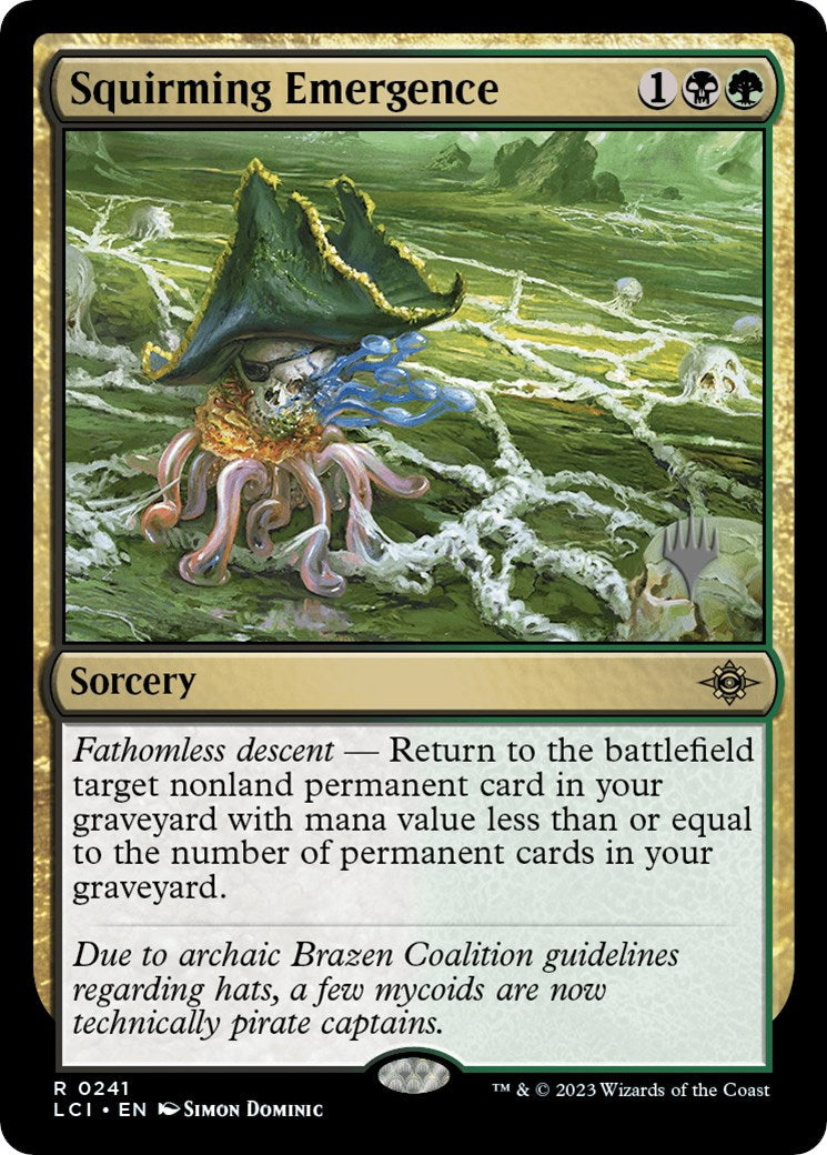 Squirming Emergence (Promo Pack) [The Lost Caverns of Ixalan Promos] [Foil]