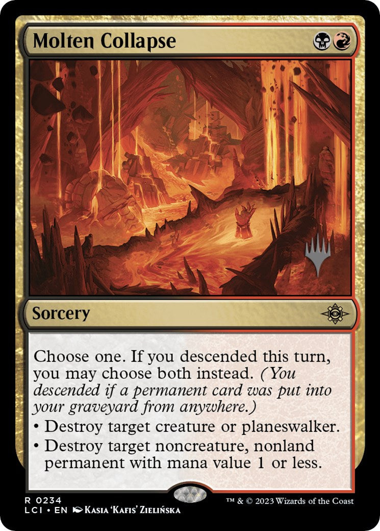 Molten Collapse (Promo Pack) [The Lost Caverns of Ixalan Promos] [Foil]