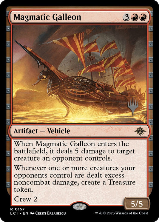 Magmatic Galleon (Promo Pack) [The Lost Caverns of Ixalan Promos] [Foil]