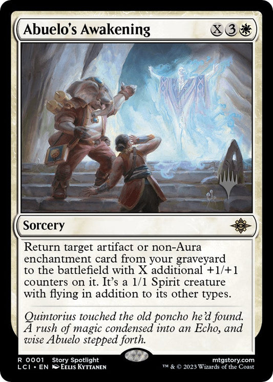 Abuelo's Awakening (Promo Pack) [The Lost Caverns of Ixalan Promos] [Foil]