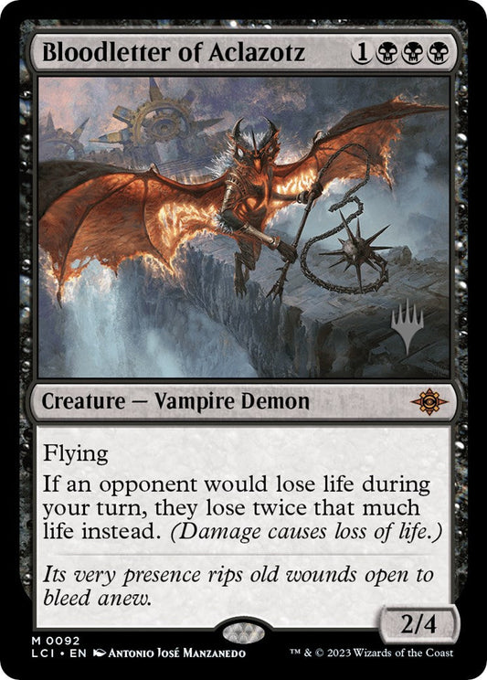 Bloodletter of Aclazotz (Promo Pack) [The Lost Caverns of Ixalan Promos] [Foil]