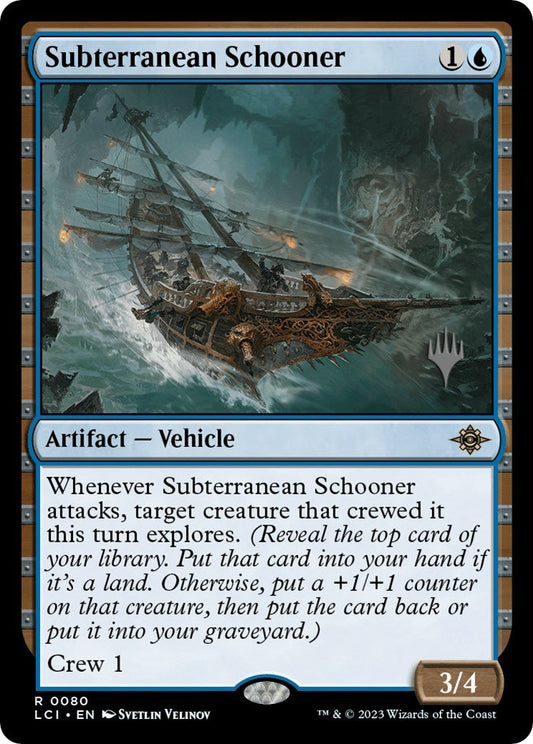 Subterranean Schooner (Promo Pack) [The Lost Caverns of Ixalan Promos] [Foil]