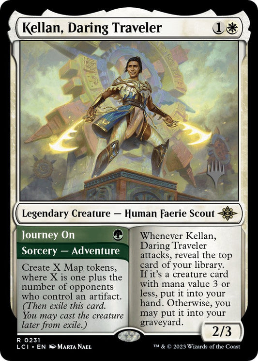 Kellan, Daring Traveler (Promo Pack) [The Lost Caverns of Ixalan Promos] [Foil]