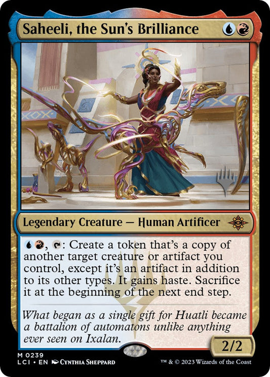Saheeli, the Sun's Brilliance (Promo Pack) [The Lost Caverns of Ixalan Promos] [Foil]