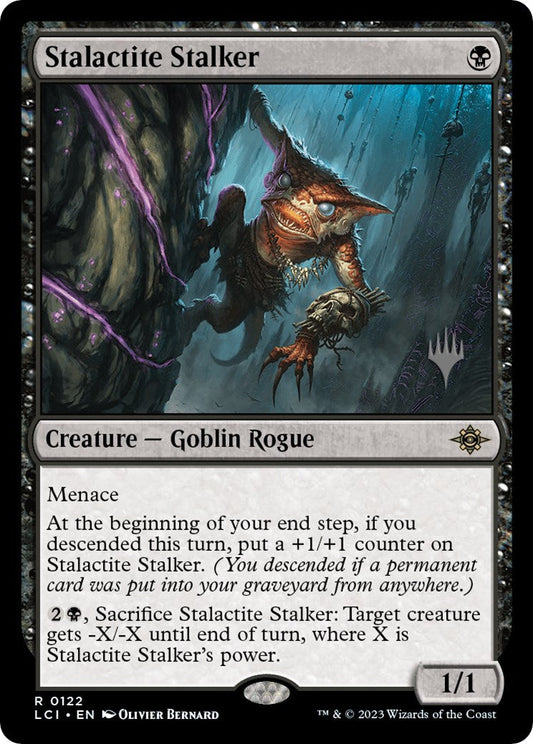 Stalactite Stalker (Promo Pack) [The Lost Caverns of Ixalan Promos] [Foil]