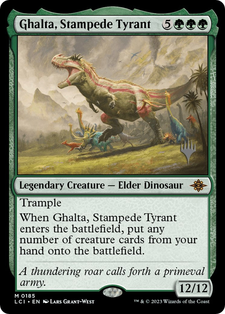 Ghalta, Stampede Tyrant (Promo Pack) [The Lost Caverns of Ixalan Promos] [Foil]