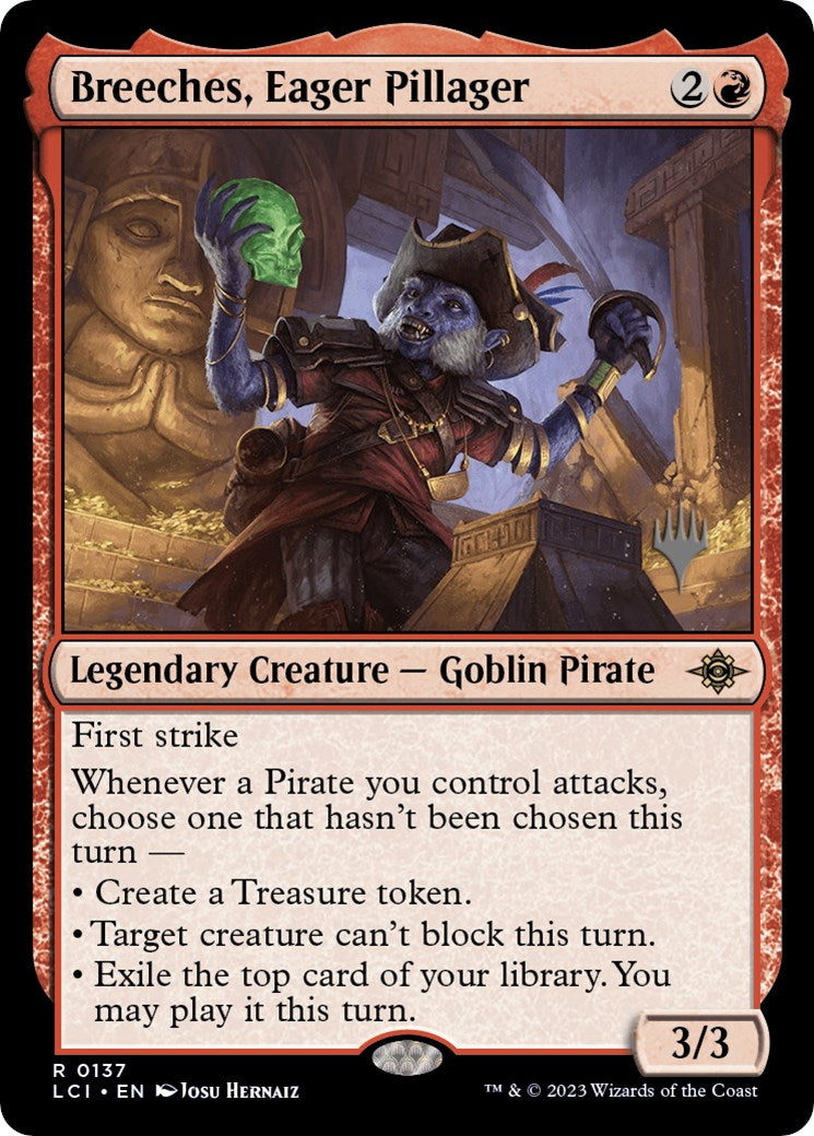 Breeches, Eager Pillager (Promo Pack) [The Lost Caverns of Ixalan Promos] [Foil]