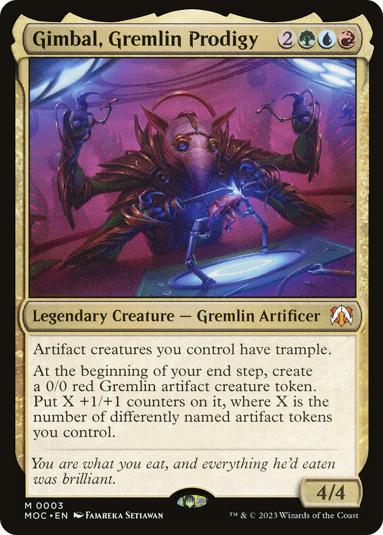 Gimbal, Gremlin Prodigy [March of the Machine Commander] [Foil]
