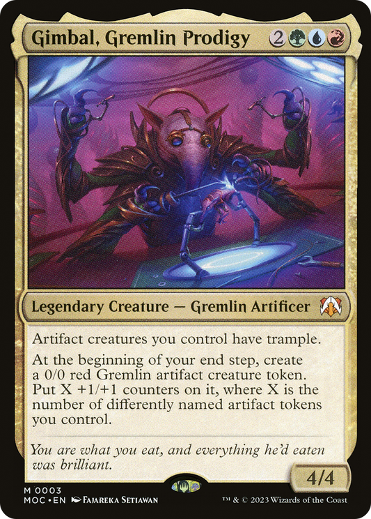 Gimbal, Gremlin Prodigy [March of the Machine Commander] [Foil]