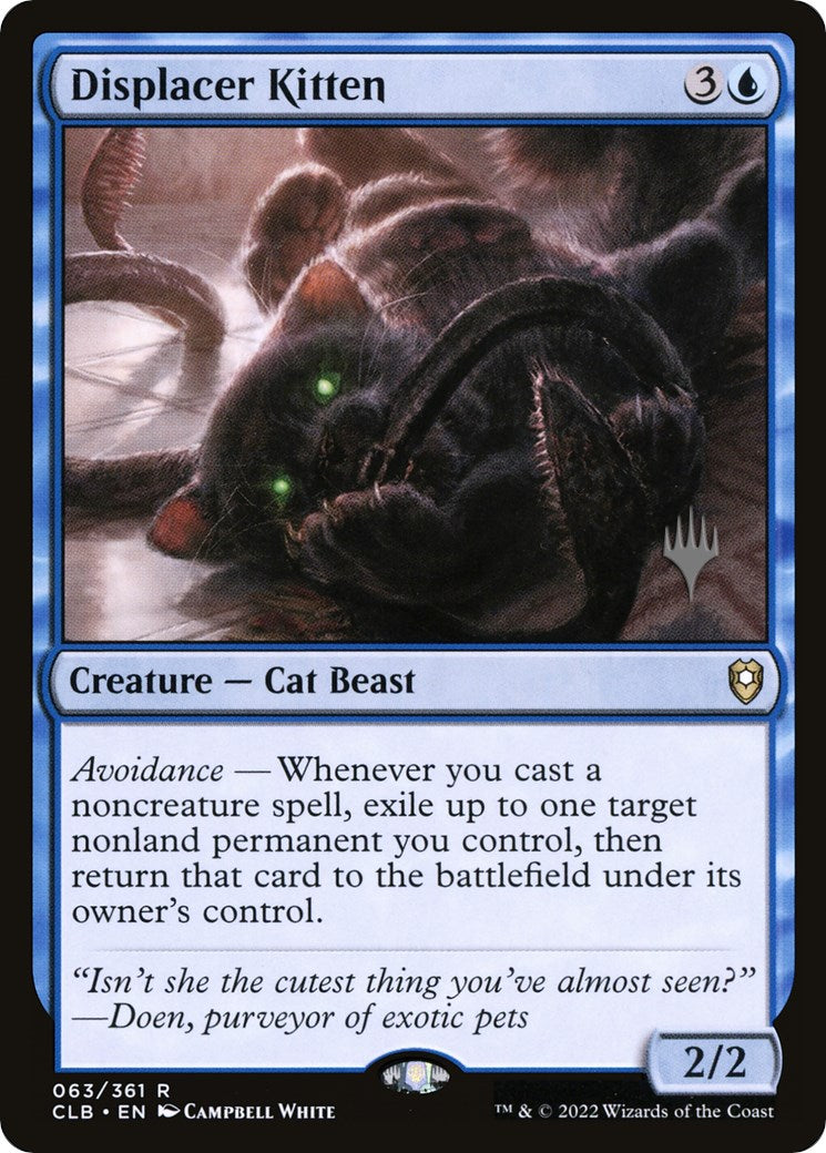 Displacer Kitten (Promo Pack) [The Lost Caverns of Ixalan Promos] [Foil]