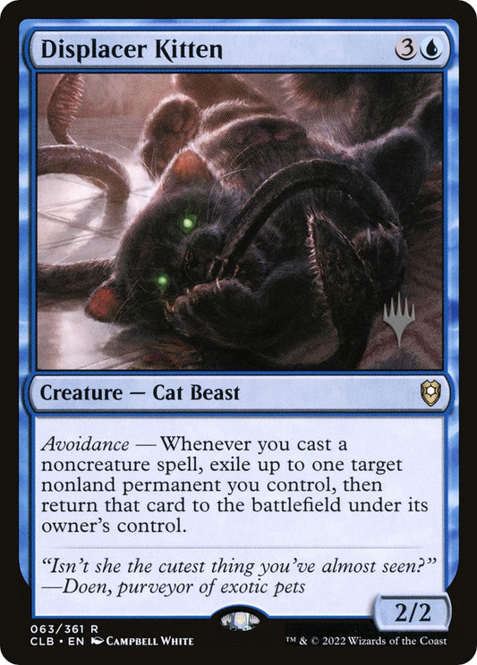 Displacer Kitten (Promo Pack) [The Lost Caverns of Ixalan Promos] [Foil]