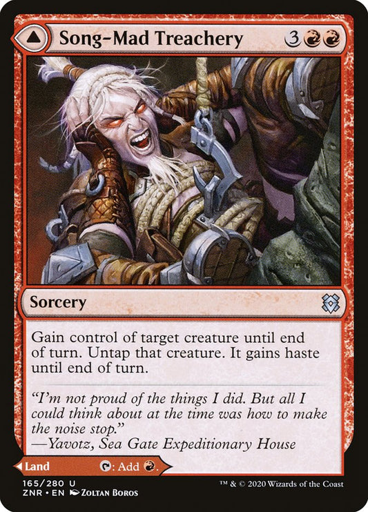 Song-Mad Treachery // Song-Mad Ruins [Zendikar Rising] [Foil]