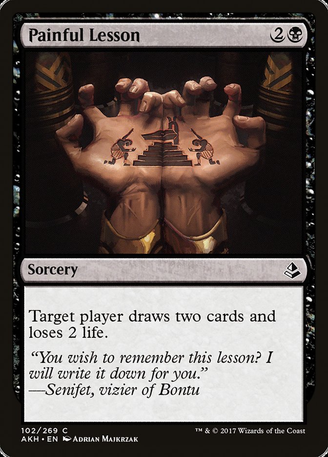 Painful Lesson [Amonkhet] [Foil]