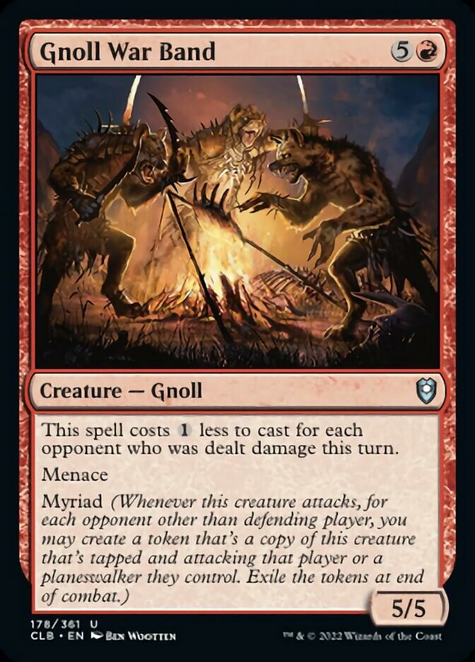 Gnoll War Band [Commander Legends: Battle for Baldur's Gate] [Foil]
