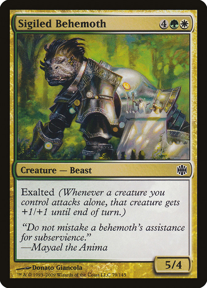 Sigiled Behemoth [Alara Reborn] [Foil]