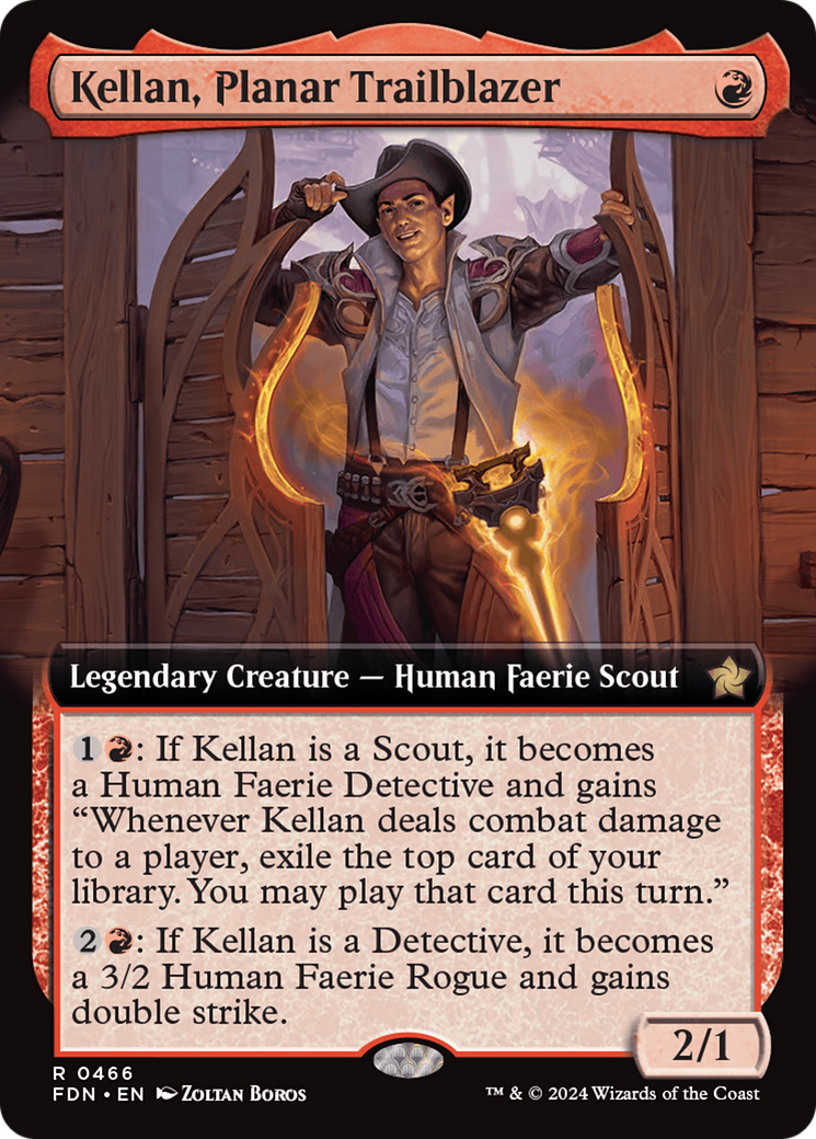 Kellan, Planar Trailblazer (Extended Art) [Foundations] [Foil]