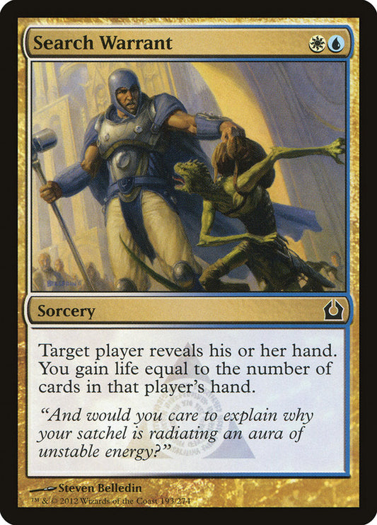 Search Warrant [Return to Ravnica] [Foil]