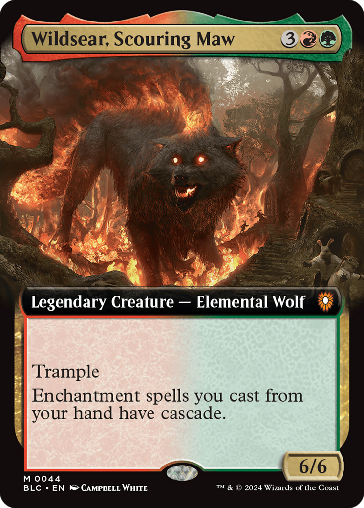 Wildsear, Scouring Maw (Extended Art) [Bloomburrow Commander] [Foil]