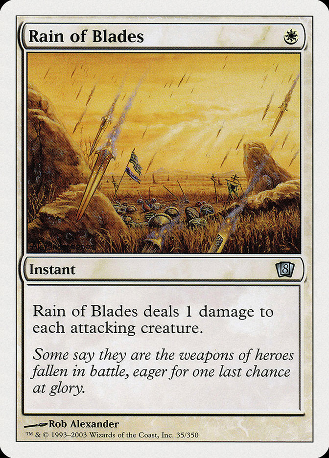 Rain of Blades [Eighth Edition] [Foil]