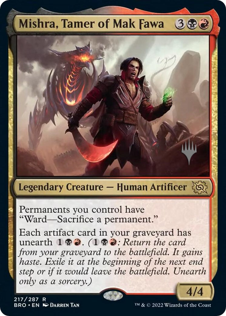 Mishra, Tamer of Mak Fawa (Promo Pack) [The Brothers' War Promos] [Foil]