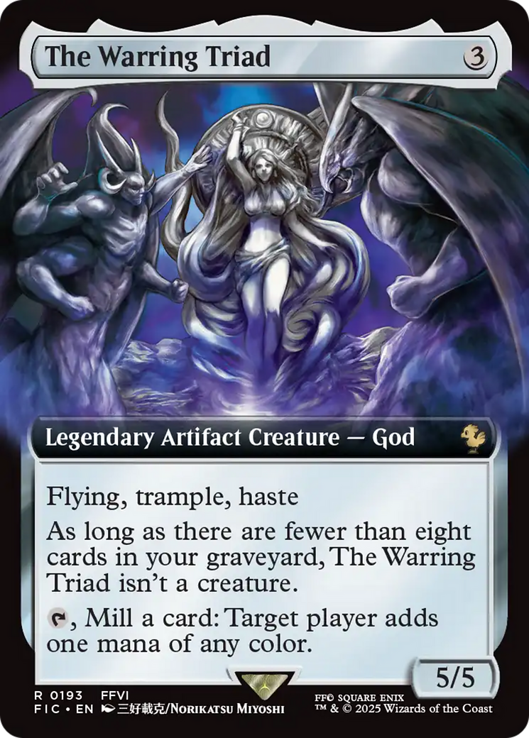 The Warring Triad (Extended Art) [FINAL FANTASY Commander] [Foil]