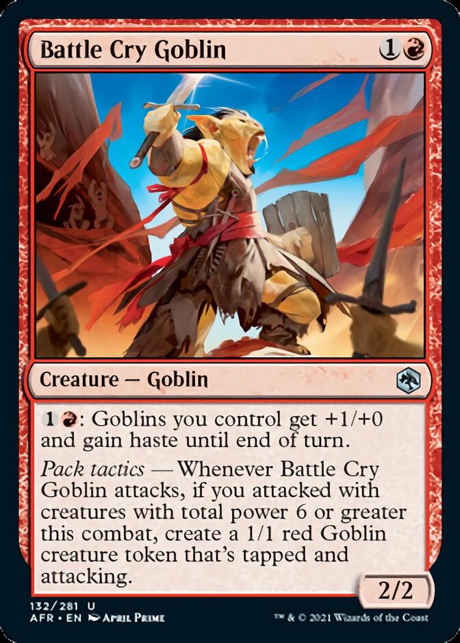 Battle Cry Goblin [Dungeons & Dragons: Adventures in the Forgotten Realms] [Foil]