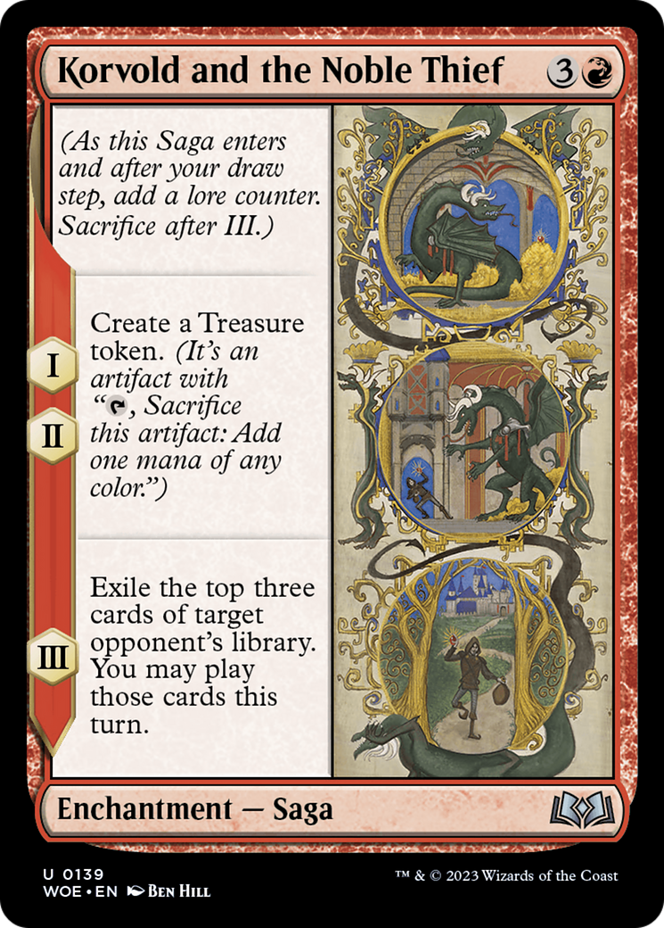 Korvold and the Noble Thief [Wilds of Eldraine] [Foil]