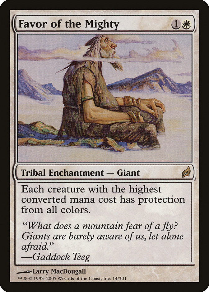 Favor of the Mighty [Lorwyn] [Foil]