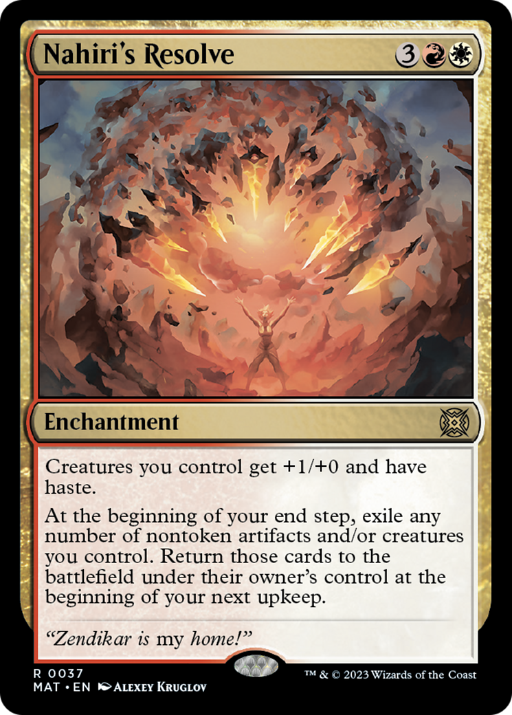 Nahiri's Resolve [March of the Machine: The Aftermath] [Foil]