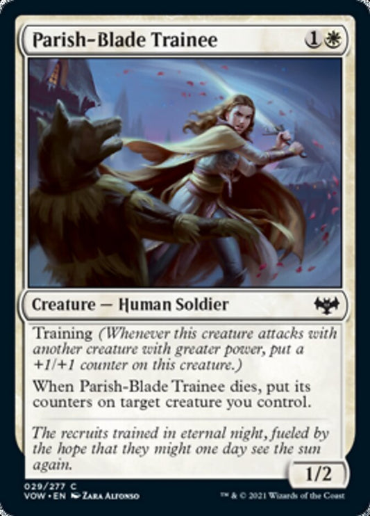 Parish-Blade Trainee [Innistrad: Crimson Vow] [Foil]