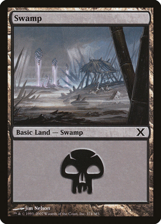 Swamp (374) [Tenth Edition] [Foil]